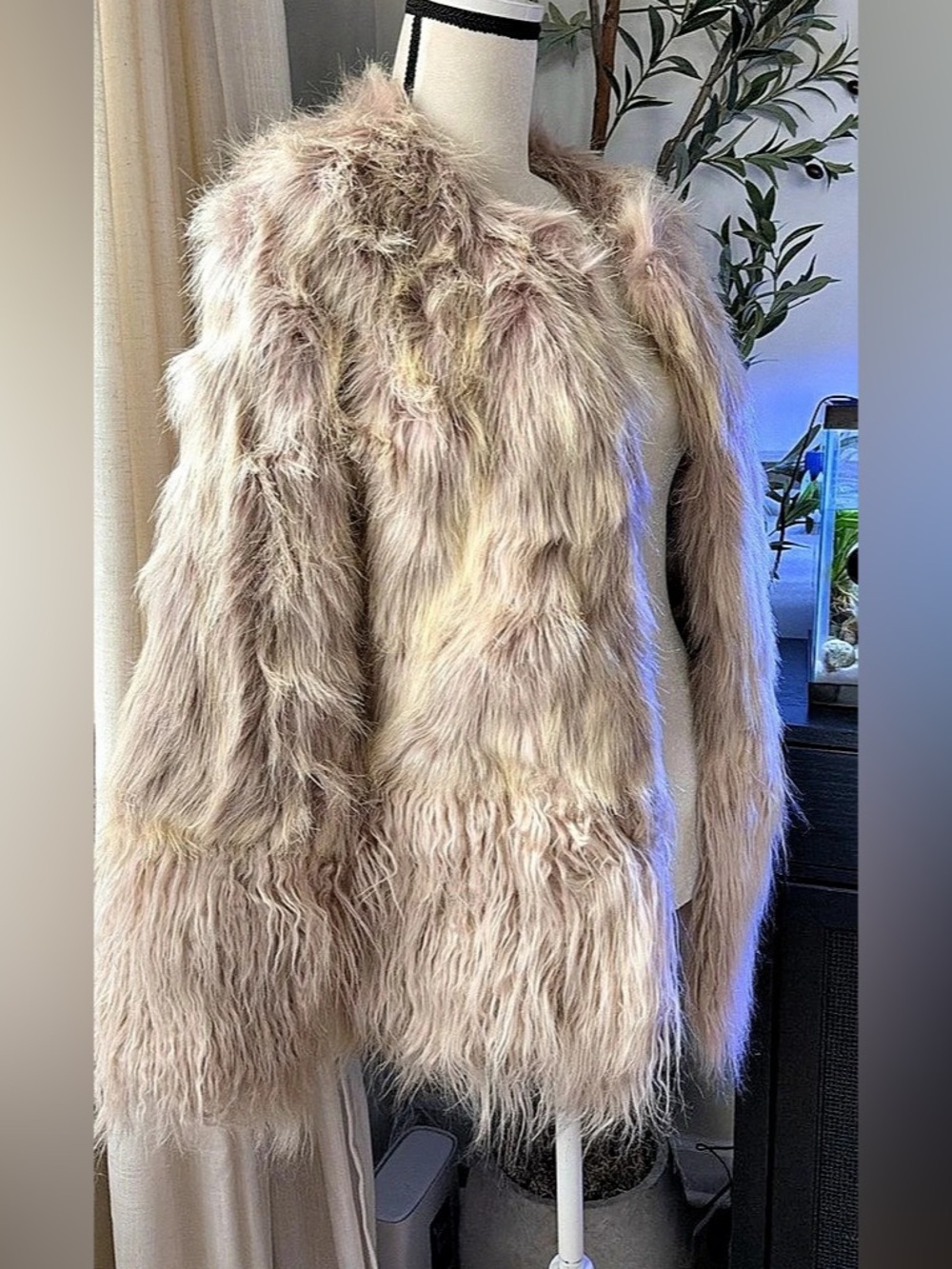boohoo Faux Fur Jacket in Brown Size 6 NWT — Discontinued